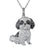 Exquisite Cute Yorkshire Pendant Necklace Women's Elegant Pet Puppy Jewelry Animal Accessories Birthday Gifts for Dog Lovers