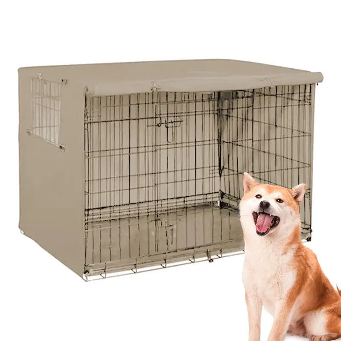 Oxford cloth Dog Kennel Cover Waterproof Windproof Pet Crate Protective Dog Kennel Cover Universal Fit For Indoor Outdoor Crates