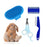 Rabbit Grooming Kit Tear Stain Remover Cleaning Combs Pet Nail Clipper Double-Sided Shampoo Bath Brush for Guinea Pig Bunny