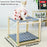 Cat Hammock Bed, Pine Wood Structure, 17.0 inches×17.0 inches 2 Layers Cat Hammocks, Elevated Cat Bed for Indoor Cats