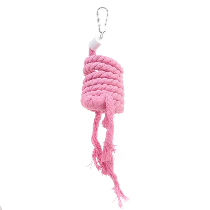Parrot Climbing Ladder Rotating Swing Climb Toys Ladder Birds Cage Decoration Hanging Standing Pole Bird Accessories Supplies