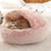 Semi Enclosed Pet Sleep Bags Long Round Cat Cushion Soft Plush 2 In 1 Warms Cats Beds Simple Comfort Warm Puppy Sleeping Nest