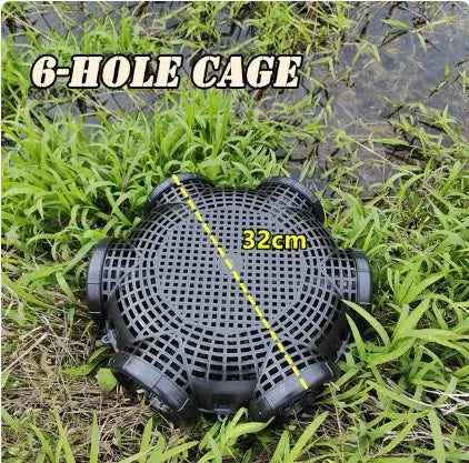 Black Fish Net Cage Fishnet Finless Eel Loach Trap Fishing Pot Durable Plastic Container Mud Cage Container Fishing Traps