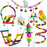 7PCS  Parrot Toy Bird Cage Accessories Bird Accessories Stair Mirror Swing Bell Bird Toy