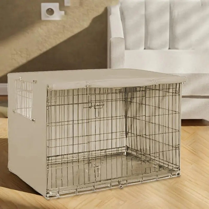 Oxford cloth Dog Kennel Cover Waterproof Windproof Pet Crate Protective Dog Kennel Cover Universal Fit For Indoor Outdoor Crates