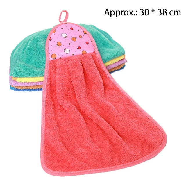 Cute Cat Hand Towel For Child Super Absorbent Microfiber Kitchen Towel High-efficiency Tableware Cleaning Towel Kitchen Tools