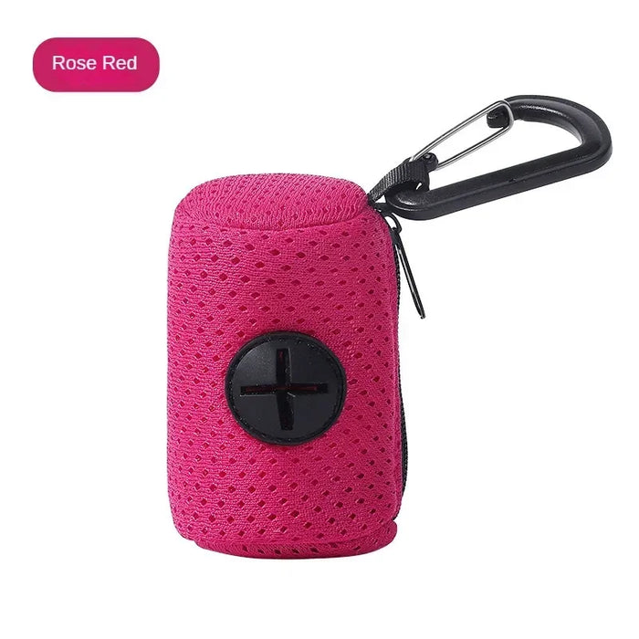 Dog Poop Bag Carrier Portable Pet Waste Bag Dispenser Luxury Stylish Dog Garbage Holder Dispensers Cleaning Supplies