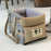 Dog Car Seat Cat Carrier- Dog Car Seat on Car Armrest Travel Bags for Cats Dogs, with Carrying Strap Dog Car Console Carrier