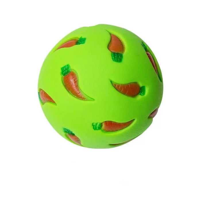 Rabbit Treat Ball Pet Slow Feeder Interactive Bunny Toy Snack Toy Ball Bite Resistant Feeding Toys Ferret Kitty Guinea Pig Cat