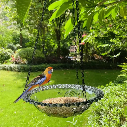 New Bird Flower Shaped Hanging Bird Feeder Birdbath For Garden Outdoor Decor,Yard Farm Supplies, Hummingbird Feeder Supplies