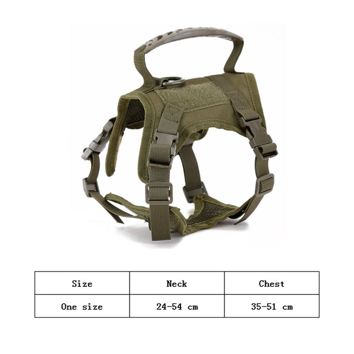 Tactical Cat Harness Small Dog Collar Adjustable 600D Nylon Pet Traction Kitten Escape Proof Cat Vest Pet Cat Harness Belt