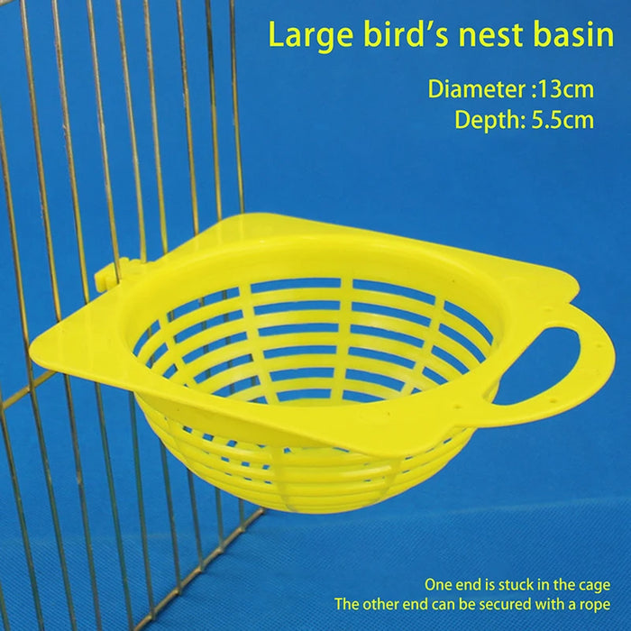 1PC Bird Hatching Accessories Plastic Canary Nest Cage Decorative Cages Bird Eggs Nest Pan Pet Birds Hatching Tools Supplies
