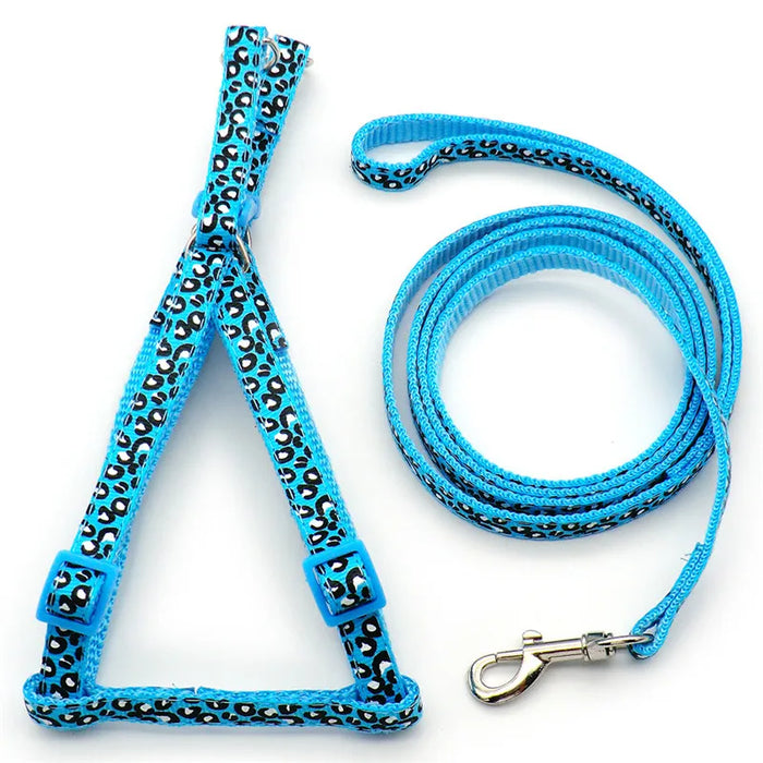 Fashion Small Dog Cat Harness Leash Adjustable Vest Collar Puppy Outdoor Walking Chihuahua Terrier Schnauzer Dogs Accessoires