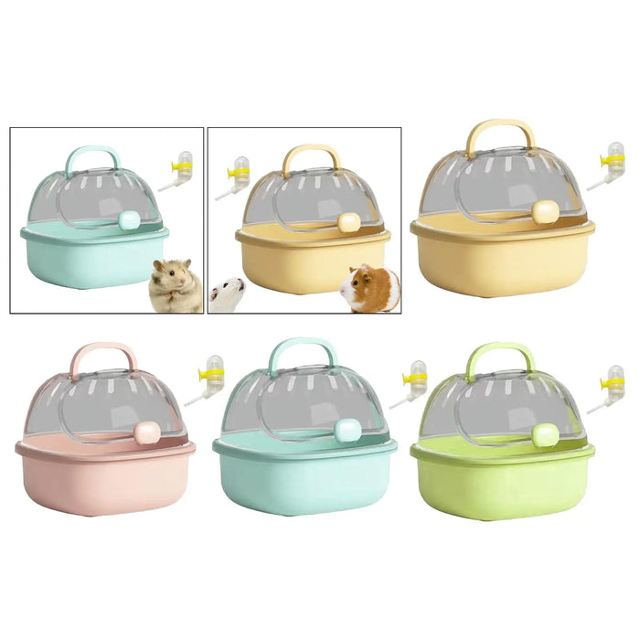 Hamster Carrier Cage Hamster Accessory Guinea Pig Cage Pet Outgoing Cage for Dwarf Hamster Vacation Mice Small Animals Ferrets
