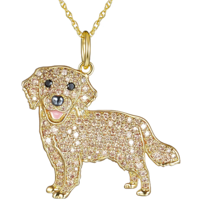 Delicate cute boxing dog pendant Necklace Women's elegant pet puppy jewelry Animal accessories Gift for dog lovers