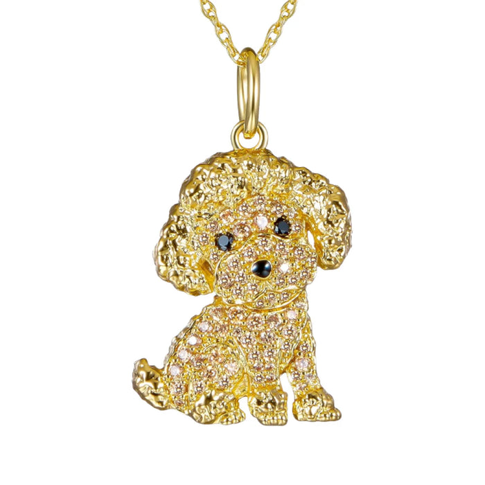 Delicate cute boxing dog pendant Necklace Women's elegant pet puppy jewelry Animal accessories Gift for dog lovers