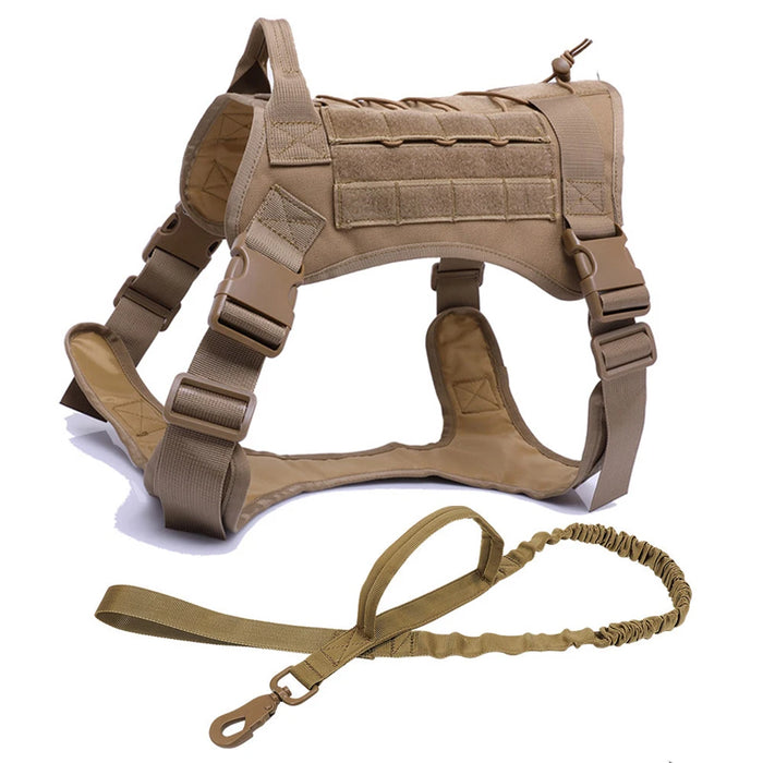 Tactical Dog Harnesses Pet Training Vest Military Dog Harness Leash Collar For Small Medium Large Dogs Walking Hunting