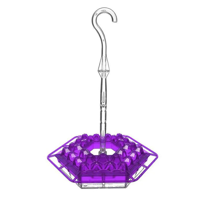 1pc Wild Bird Feeder Hanging Hexagonal Bird Feeder with Hook Hummingbird Feeder Garden Bird Feeder Pet Forest Water Dispenser