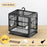 Portable Bird Container Bird Travel Carrier Bird Cage with Handle Large Space Breathable Foldable Bird Cage Set Bird Accessories