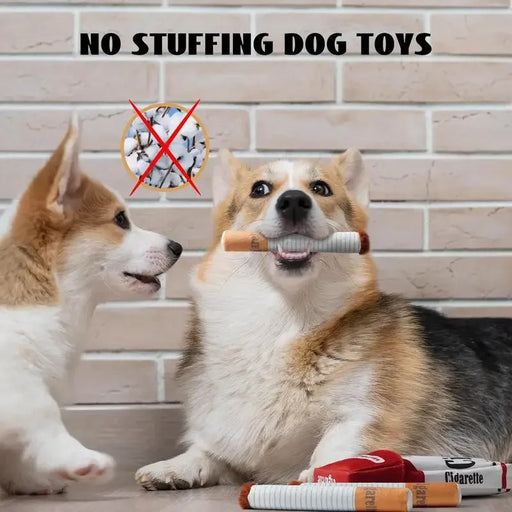 Dog Toy Funny Interactive Plush Dog Toys Creatives Cigarette Design Giggling Chewing Toys for Dog The Perfect Pet Gift for Plays