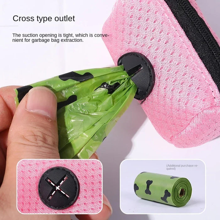 Dog Poop Bag Carrier Portable Pet Waste Bag Dispenser Luxury Stylish Dog Garbage Holder Dispensers Cleaning Supplies