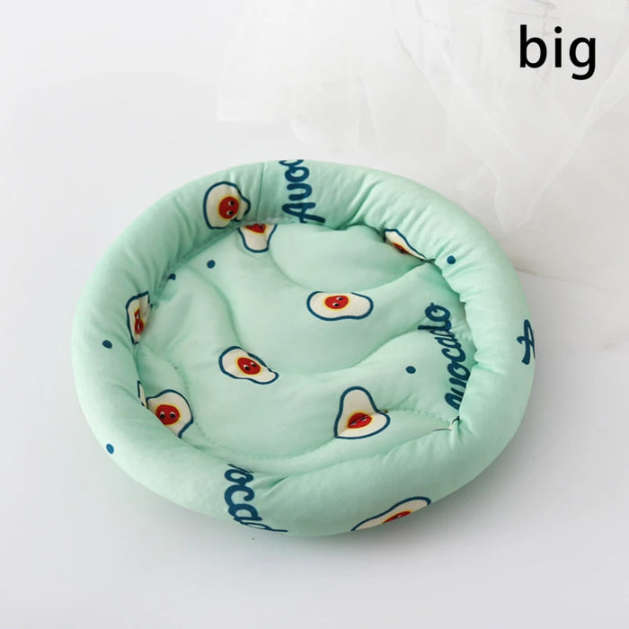 Round Hamster Bed Comfortable Sleep Mat Pad for Hedgehog Squirrel Mice Rats Guinea Pig Chinchilla Small Animal Soft Cushions