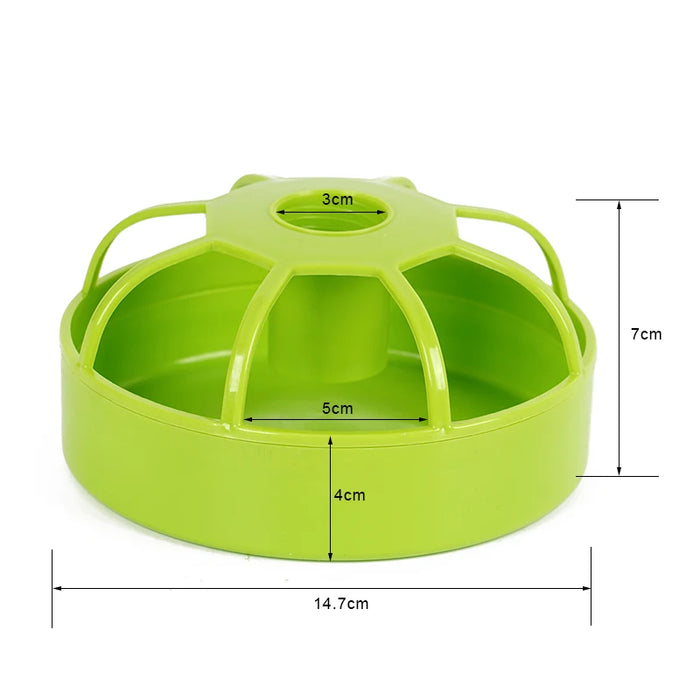 Bird Feeder Dual Purpose Automatic Watering Eight Grid Large Capacity Convenient Chick Bird Parrot Feeding Box Pet Supplies