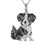 Exquisite Cute Yorkshire Pendant Necklace Women's Elegant Pet Puppy Jewelry Animal Accessories Birthday Gifts for Dog Lovers