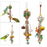 Bird Chewing Toy Chew Bird Toy Rattan Hanging Pet Toy Large Parrot Toys for Finches Cockatoos Budgie Cockatiels Parakeets