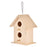 367A Wooden Bird Houses Bluebirds Home Small Bird House for Outside Garden Unfinished Bird Houses to Paint for Bird Watching