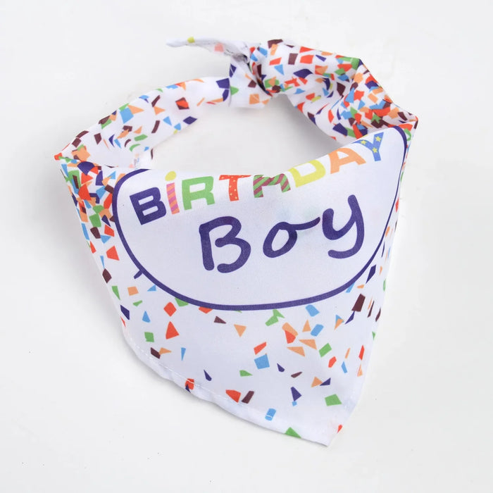 Dog Birthday Cake Toy Soft Plush Squeaky with Colourful Candles Durable Funny Stuffed Chew for Large Breeds Birthday Gift scarf