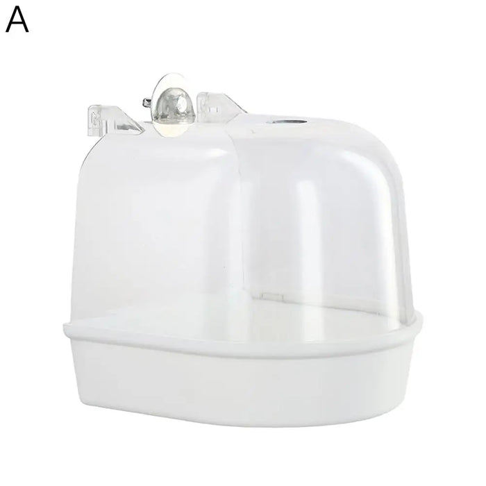 Hanging Bird Bath Cube Parrots Bathtub Bath Shower Box Cage Accessory For Little Bird Canary Budgerigar Cockatiel Lovebird New
