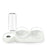 Cat Bowl Pet Feeder Anti-Tip Double Bowl Large Diameter Integrated Cat Bowl Made Of PP+PC Material with Drinking Fountain