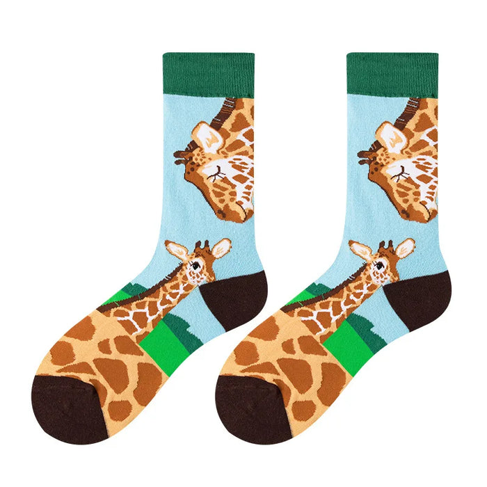 Animal Lover Gifts for Men Women Boys Girls - Funny Giraffes,Hedgehogs,Dogs Socks