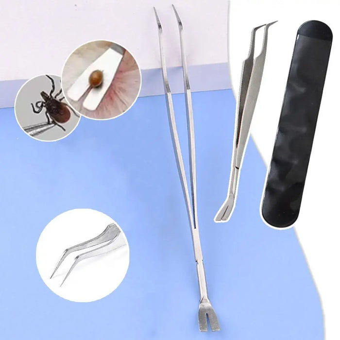 1pcs Tick Remover Tool Professional Tick Removal Tweezers For Humans & Pets Pets Flea And Tick Removal Tick Remover Tools