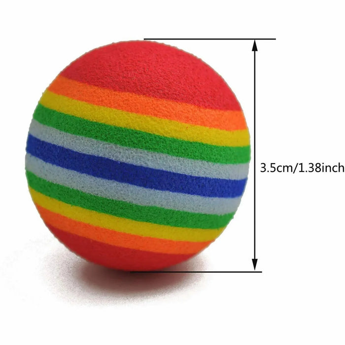 Cat Toy Balls Interactive for Indoor Cats Best Kitten Favorite Gift Soft Foam Ball Chase Quiet Playing Cats Stuff Supplie