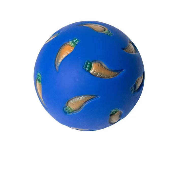 Rabbit Treat Ball Pet Slow Feeder Interactive Bunny Toy Snack Toy Ball Bite Resistant Feeding Toys Ferret Kitty Guinea Pig Cat