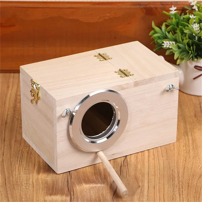Practical Bird Cage Nesting Box Breeding Hatching Nest for Parakeet Budgies Cocktail Finch Lovebird Parrot Birdhouse