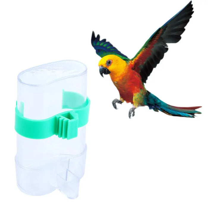 Bird Feeder Waterer With Clip Birds Food Dispenser Bottle Parrot Drinking Cup Bowls Pet Suppplies