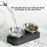 Cat Bowl Lovely Creative Inclined Kitten Puppy Food Feeding Bowls Stainless Steel Cats Drinking Feeder Pet Dogs Cats Feeders