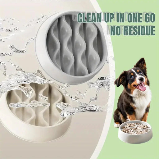 Pet Large Dog Feeding Bowls Eating Feeder Dish Prevent Obesity Pet Dogs Supplies Non-slip Slow Down Food Bowl Non-slip YJ036