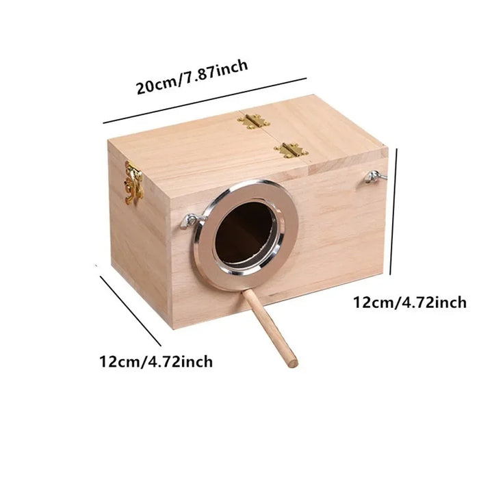 Practical Bird Cage Nesting Box Breeding Hatching Nest for Parakeet Budgies Cocktail Finch Lovebird Parrot Birdhouse