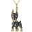 Exquisite Cute Yorkshire Pendant Necklace Women's Elegant Pet Puppy Jewelry Animal Accessories Birthday Gifts for Dog Lovers