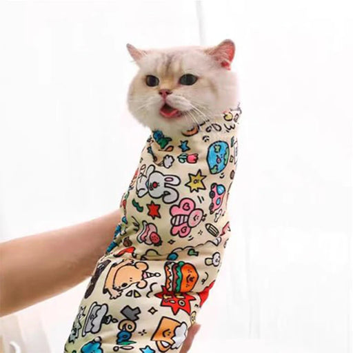 Cat grooming Wrap: Self-adhesive, anti-bite, anti-scratch, anti-escape sedative wrap, nail clipper - multi-functional pet tool