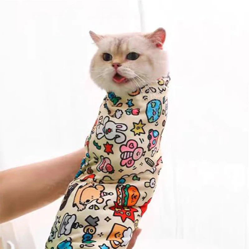 Cat grooming Wrap: Self-adhesive, anti-bite, anti-scratch, anti-escape sedative wrap, nail clipper - multi-functional pet tool