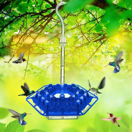 1pc Wild Bird Feeder Hanging Hexagonal Bird Feeder with Hook Hummingbird Feeder Garden Bird Feeder Pet Forest Water Dispenser