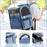Dog Carrier Bag Pet Double Shoulder Backpack Sturdy Frame Breathable Foldable Dog Double Doors Bag Fits 20 lbs Pets Travel Set