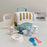 Cute Dog Pet Basket Family Toys Dog Doll Set Dog Cage Toys Scene Playing Toys Christmas Decoration Kids Pretend Play Gifts