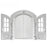 French Cat Door French Pet Free Entry and Exit Double Door ABS Cat Door Dog Door Hole with Door Curtain Cat Door