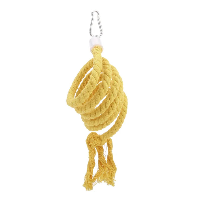 Parrot Climbing Ladder Rotating Swing Climb Toys Ladder Birds Cage Decoration Hanging Standing Pole Bird Accessories Supplies